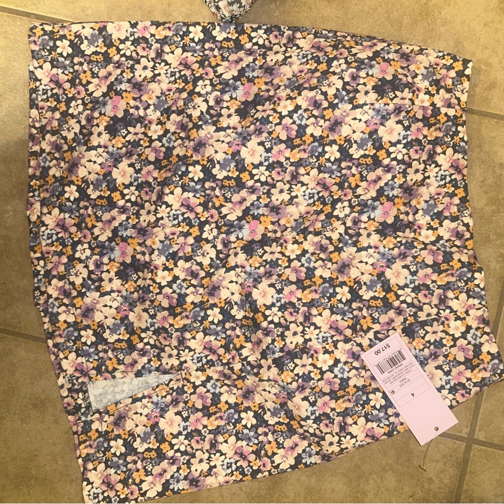 Floral Print Skirt